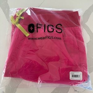 Figs High Waisted Yola Shocking Pink